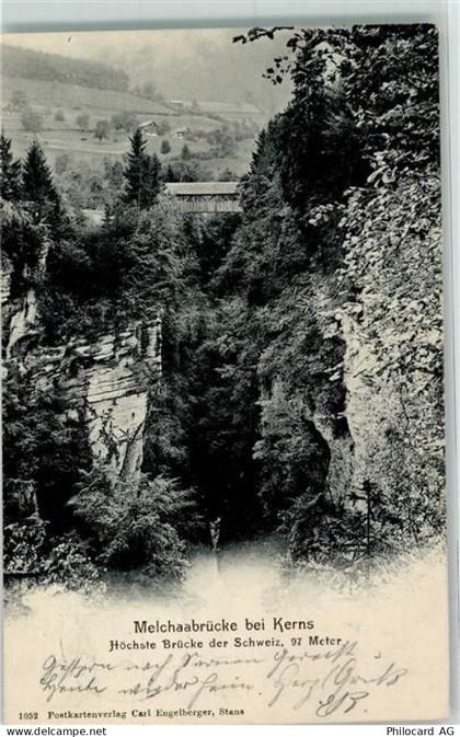 6064 Kerns 1904 - Melchaabrücke - 10216430