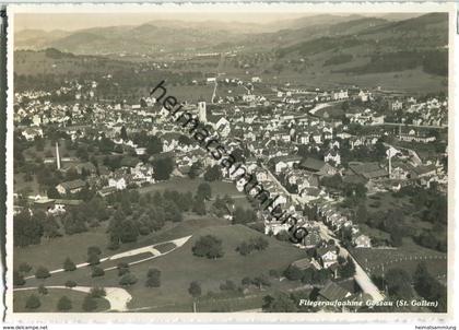 Gossau - Fliegeraufnahme - Foto-AK - Luftbild Alpar Bern - Verlag O. Wyrsch Belp 30er Jahre