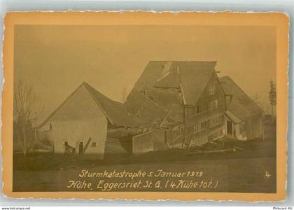 9034 Eggersriet Foto AK Höhe Sturmkatastrophe 1919 - 13306294