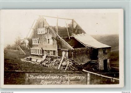9034 Eggersriet Foto AK Sturmkatastrophe 1919 - 13407089