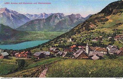 Amden Walensee SG mit Walensee und Glarneralpen