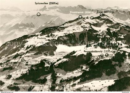 Flumserberg Bergheim Fliegeraufnahme