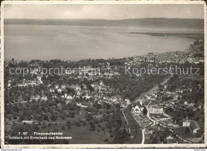 Goldach Rorschach mit Bodensee Fliegeraufnahme