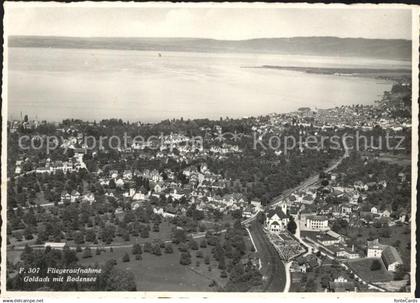 Goldach Rorschach mit Bodensee Fliegeraufnahme