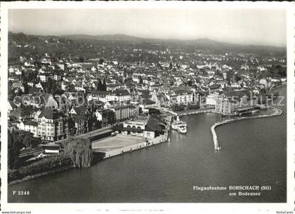 Rorschach Bodensee am Bodensee Fliegeraufnahme