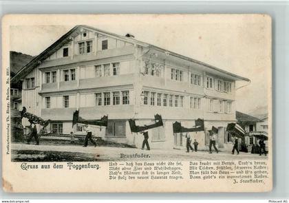 Toggenburg - Brautfuder Männer tragen Betten Gedicht J. Stauffacher - 13112953