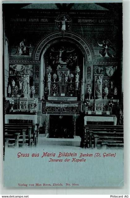 8717 Benken SG - MariaBildstein Inneres der Kapelle - 10393847