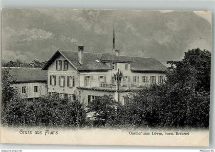 8890 Flums Foto AK Gasthaus zum Löwen ehem. Brauerei - 13572833