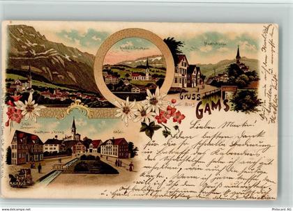 9473 Gams 1998 BOAKC Postkutsche Gasthaus Kreuz Lithographie - 13700283