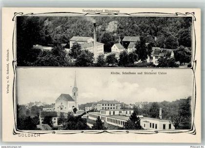 9403 Goldach Foto AK Fabrik Textildruckerei Blumenegg Stickerei Union Ki... - 13666344