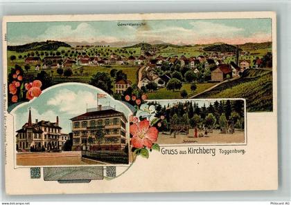 9533 Kirchberg SG 1908 BOAKC Spielplatz Lithographie - 13703845