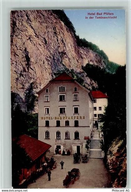 7312 Pfäfers 1924 - Hotel Bad Pfäfers in der Taminaschlucht Oldtimer - 10195480