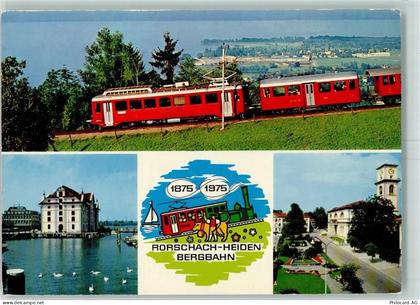 9400 Rorschach - Rorschach Heiden Bergbahn mit Altrhein und Bodensee - 10392593