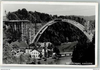 9000 Bruggen Foto AK Brückenbau Kräzern - 13302084