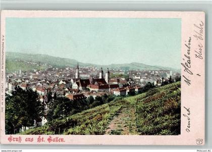 9000 St. Gallen S. Gallo 1901 - Blick nach St. Gallen - 10147833