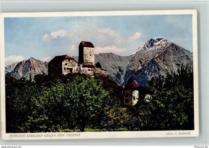 7320 Sargans - Schloss Sargans Falknis phot. J. Gaberell 4545 - 11052512