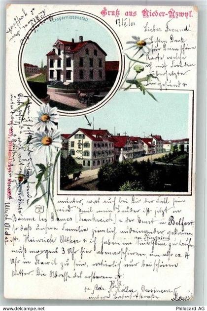 9240 Uzwil 1901 Foto AK Ersparnissanstalt Nieder-Uzwil - 13597430