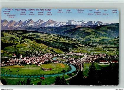 9630 Wattwil 1937 - Toggenburg Wattwil mit Churfirsten - 10195584