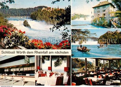 Neuhausen Rheinfall Restaurant Schloessli Woerth am Rheinfall