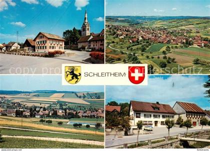 Schleitheim SH Ortsansicht mit Kirche Panorama Gasthaus