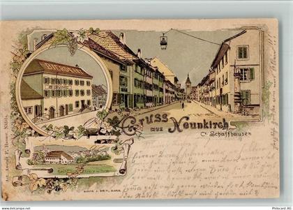 8213 Neunkirch 1900 BOAKC Lithographie Gasthaus Sonne Gebrauchsspuren, b... - 13702750