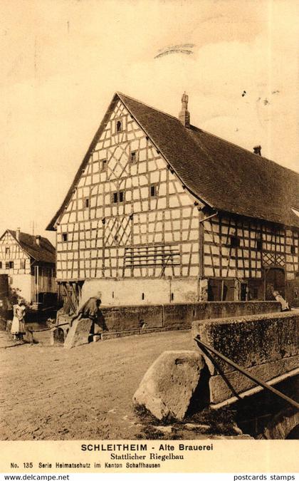 Schweiz, Schleitheim, Alte Brauerei, 1911