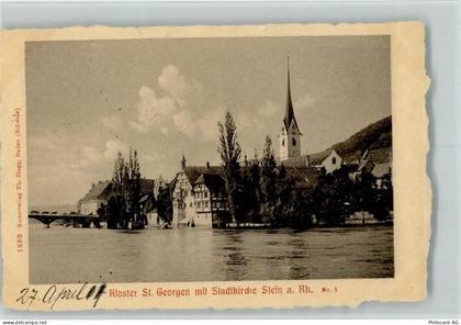 8260 Stein am Rhein 1911 - Kloster St. Georgen mit Stadtkirche Stein am ... - 11087834
