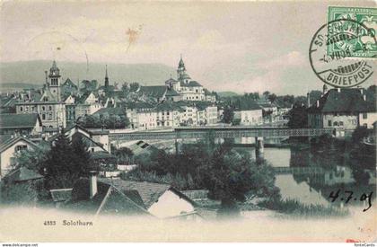 Solothurn Soleure SO Panorama Aarepartie