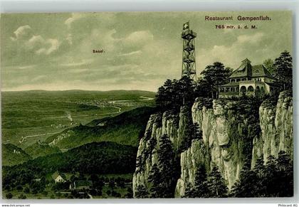 4145 Gempen 1911 Lithographie Gasthaus Gempenfluh - 10397481