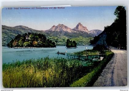 6424 Lauerz - Insel Schwanau mit Geisslerburg - 51058856