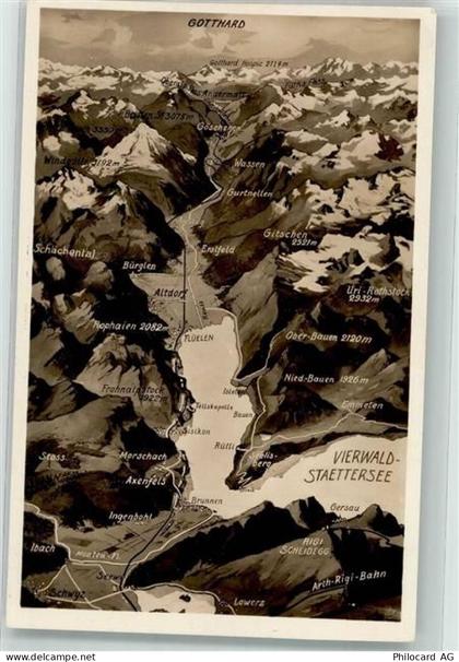 6440 Vierwaldstättersee - Landkarte - 39704075