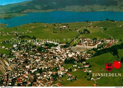 Einsiedeln SZ Kloster Sihlsee Fliegeraufnahme