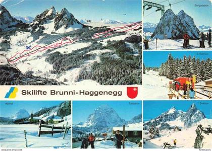 Haggenegg 1414m SZ Skilifte Brunni-Haggenegg Bergstation Talstation Skisport Win