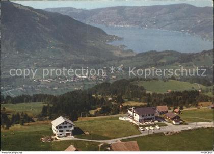 Sattel Hochstuckli SZ Gasthaus Mostelberg Blick Aegerisee