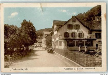 8857 Vorderthal Wägital Gebrauchsspuren Gartenwirtschaft Gasthaus Zum Rö... - 13137288