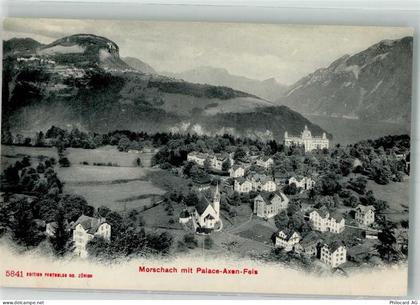 6443 Morschach Foto AK Palace Axen-Fels - 38194035