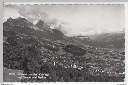(14020) Foto AK Steinen, Schwyz, Panorama, Mythen, nach 1945