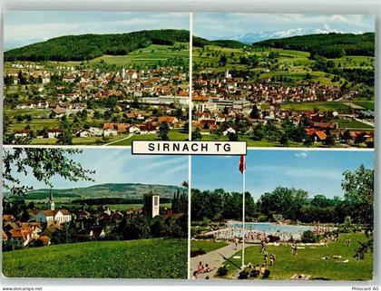 8370 Sirnach Foto AK Schwimmbad Kirche - 38069886