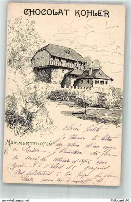 9325 Roggwil TG 1904 Gebrauchsspuren Schloss Mammertshofen Radierung - 10748610