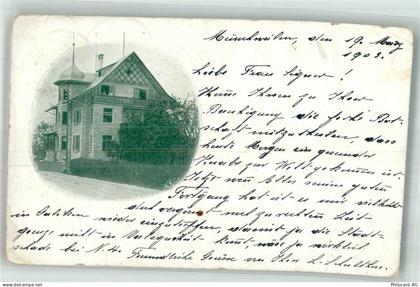 9542 Münchwilen TG 1903 Gebrauchsspuren Ort handschriftlich - 13589153