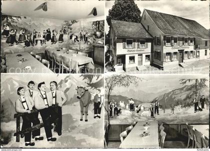 Sirnach Ausflugsziel Restaurant zur Brueckenwaage Wandgemaelde