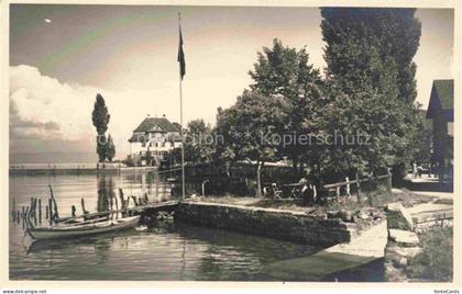 Uttwil Bodensee Arbon TG Uferpartie am See Anleger