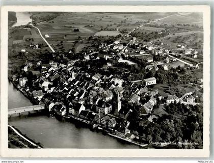8253 Diessenhofen 1959 Foto AK Fliegeraufnahme Bahnpost Zug 4824 - 38071858