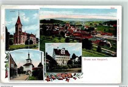 9213 Hauptwil 1908 - Kirche Türmchen Schloss - 13444945