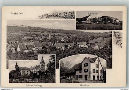 8536 Hüttwilen 1922 Foto AK Schloss Steinegg Gasthaus Hirschen Kalchrein... - 13666398