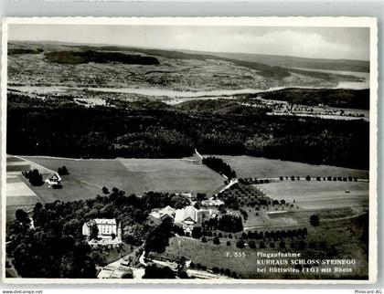 8536 Hüttwilen 1957 Foto AK Fliegeraufnahme Schloss Kurhaus Steinegg - 38069939