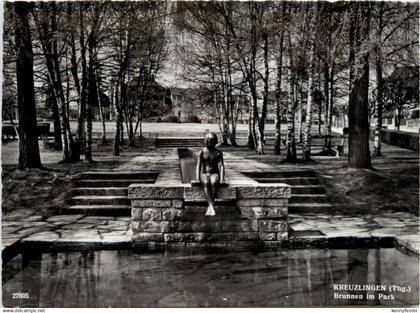 Kreuzlingen - Brunnen im Park