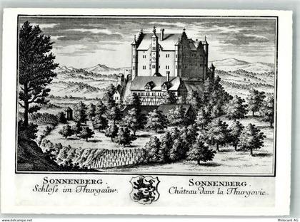 9507 Stettfurt - Schloss Sonnenberg Stich auf Ak - 38071790