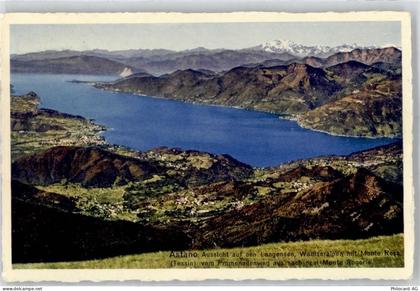 6999 Astano Lithographie Aussicht auf den Langensee Wallisalpen - 51796778