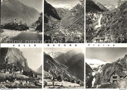 12168483 Cavergno Panorama Valle Bavona Wasserfall Alpen